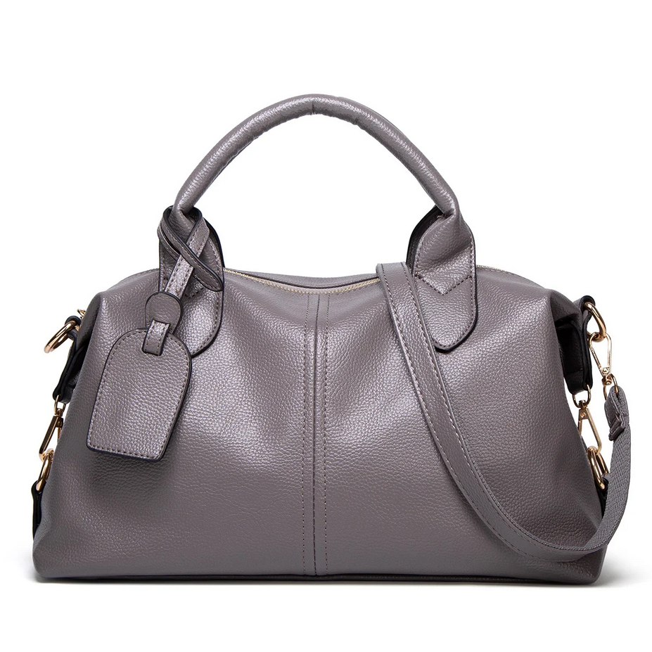 Elegant Large Capacity Leather Tote Bag for Women