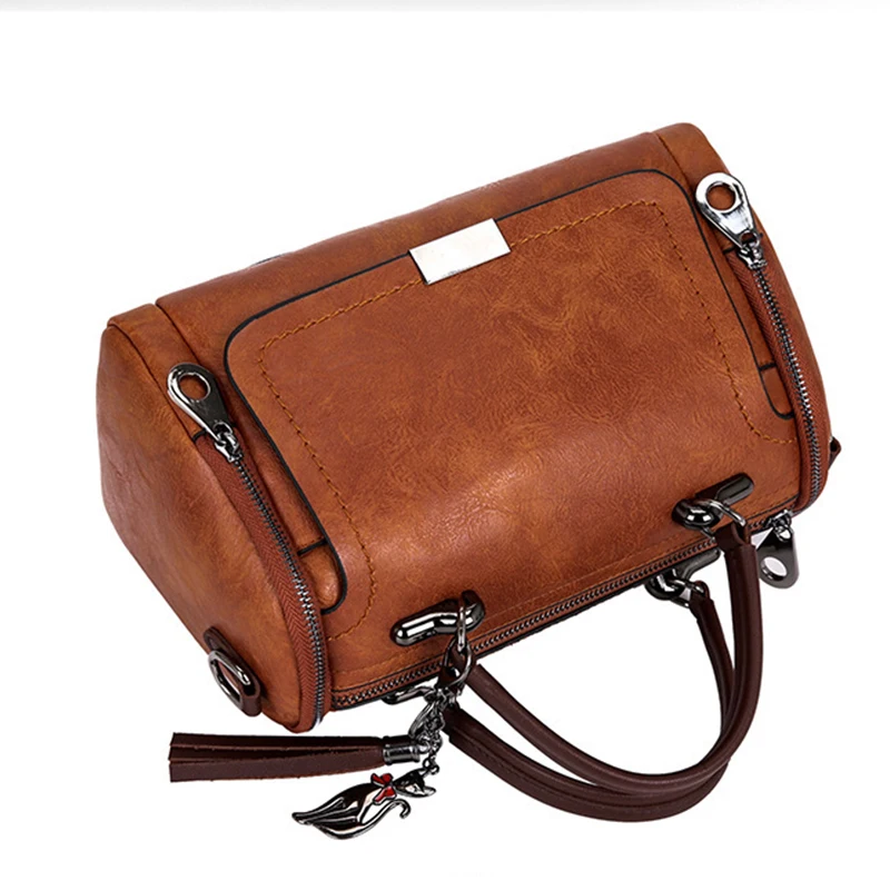 Tassel Decor Women’s Large Capacity Shoulder & Crossbody Bag