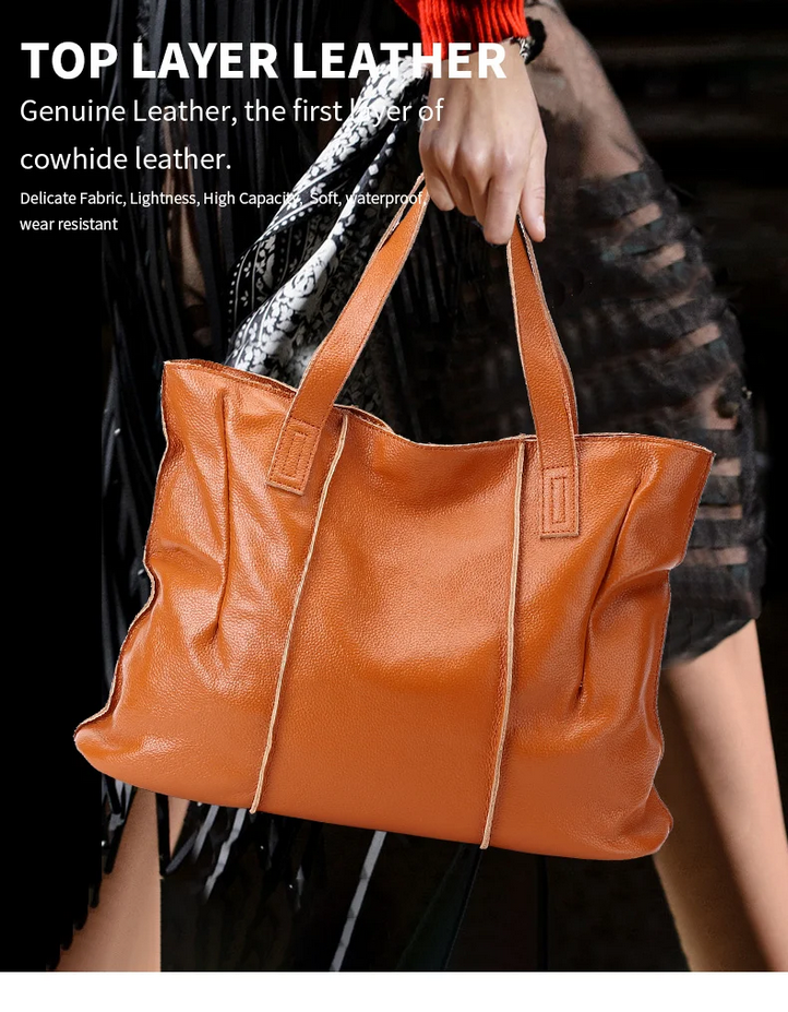 Women’s Casual Leather Shoulder Bag Classic Luxury Handbag