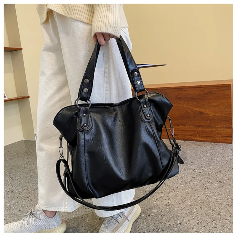 Women’s Leather Crossbody Tote Bag