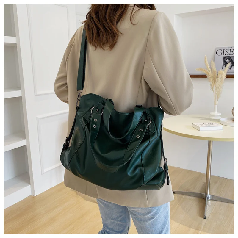 Women’s Leather Crossbody Tote Bag