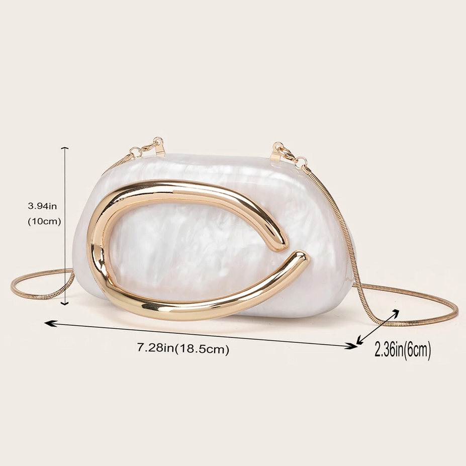 Metallic Gold Evening Clutch Evening Bag