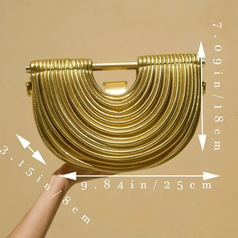 Women’s Luxury Gold and Silver Evening Bag