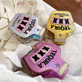 Shots Fired Tequila Bottle Crossbody Bag