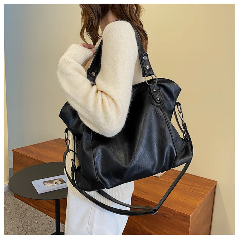 Women’s Leather Crossbody Tote Bag