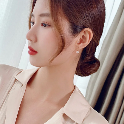 Natural Freshwater Pearl 14K Gold Filled Ladies Stud Earrings