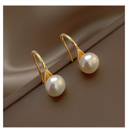 Natural Freshwater Pearl 14K Gold Filled Ladies Stud Earrings