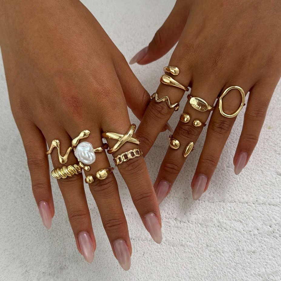 Vintage Boho Stacking Ring Set