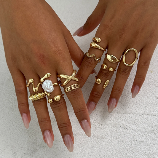 Vintage Boho Stacking Ring Set