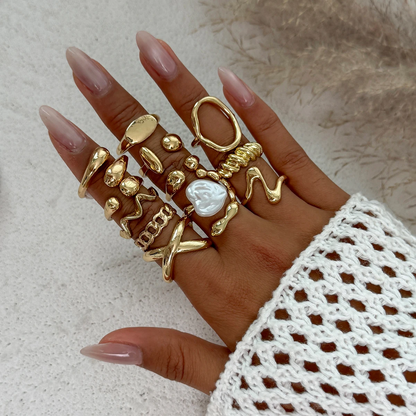 Vintage Boho Stacking Ring Set