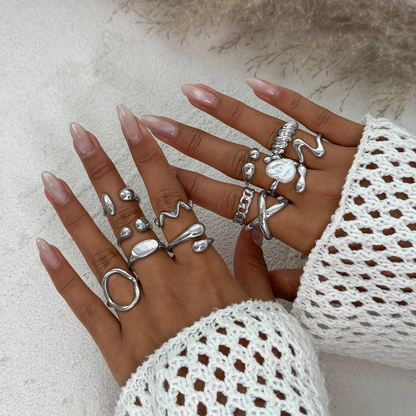 Vintage Boho Stacking Ring Set