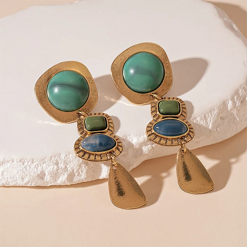 Vintage Boho Irregular Statement Earrings