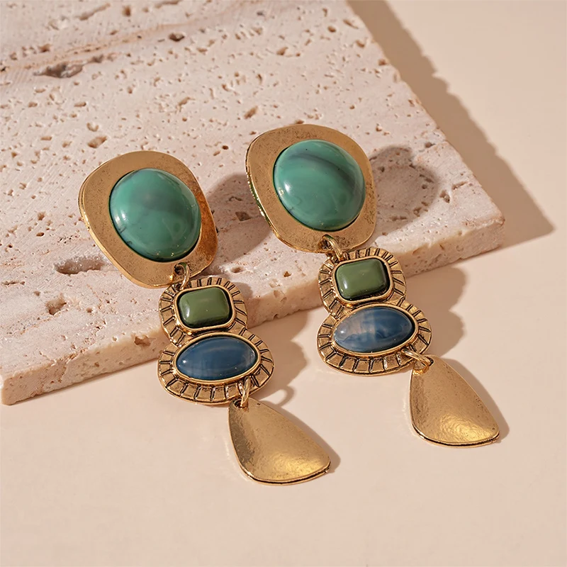 Vintage Boho Irregular Statement Earrings