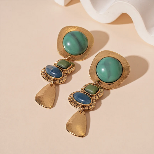 Vintage Boho Irregular Statement Earrings
