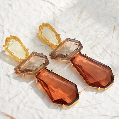 Bohemian Geometric Acrylic Drop Earrings for Women