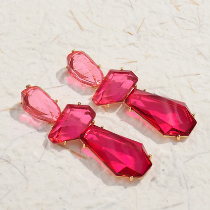 Bohemian Geometric Acrylic Drop Earrings for Women