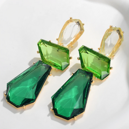 Bohemian Geometric Acrylic Drop Earrings for Women
