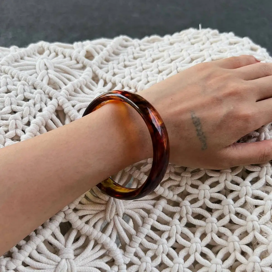 Stylish 3Pcs Boho Resin Bracelets Set