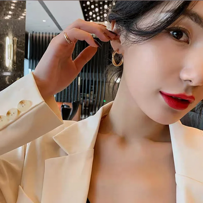 Elegant 925 Sterling Silver Woven Twist Earrings