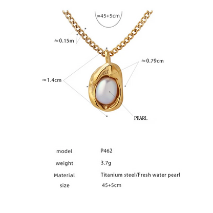 Fashion Inlaid Pearls Pendant Necklace for Women