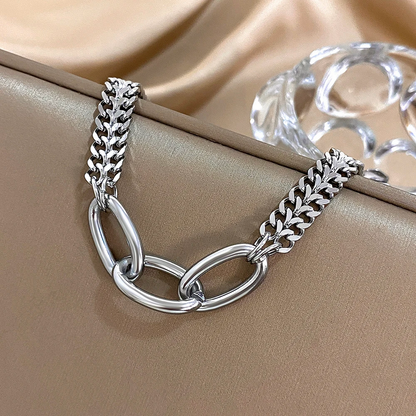 Chunky Stainless Steel Bold Link Chain Bracelet