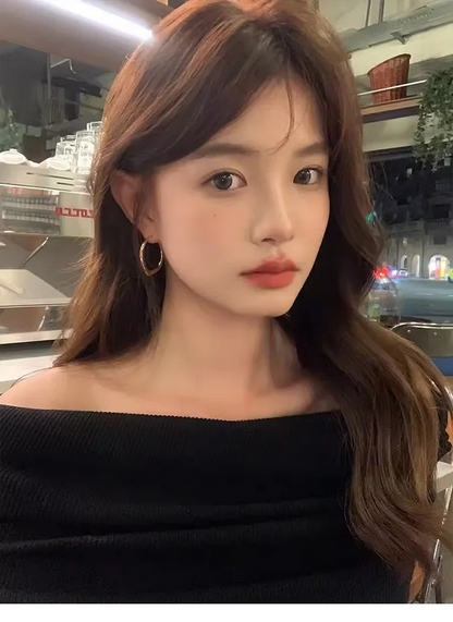 Modern Minimalist 925 Sterling Silver Irregular Geometric Stud Earrings