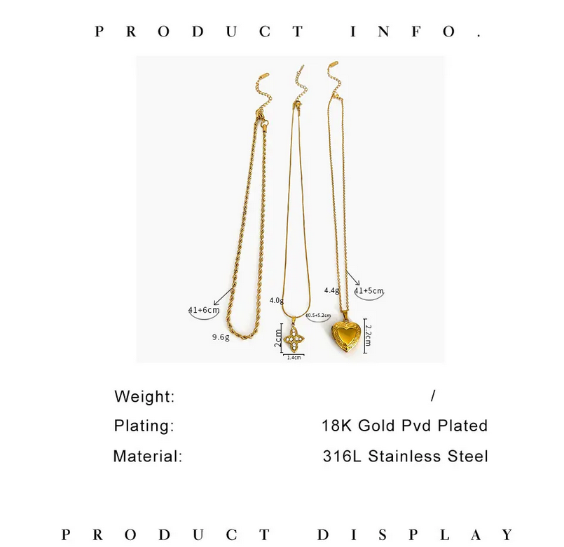 Gold Plated Cross Heart Pendant Necklace  Diamond Accent Jewelry