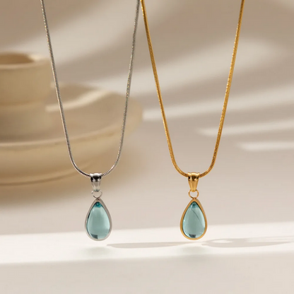 French Luxury Water Drop Necklace