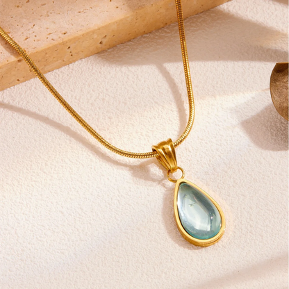 French Luxury Water Drop Necklace