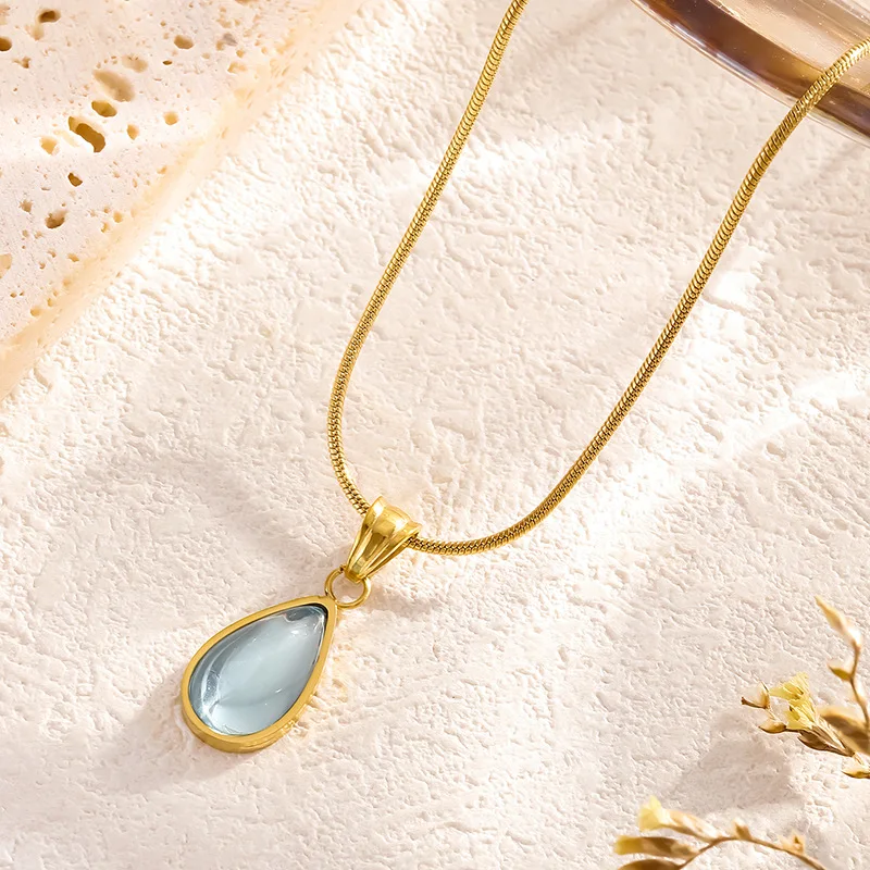 French Luxury Water Drop Necklace