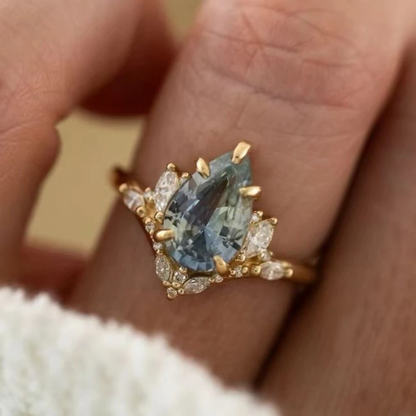 Sea Blue Gemstone Ring