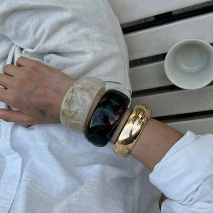 Bohemian Resin Acrylic BraceletBangle Set