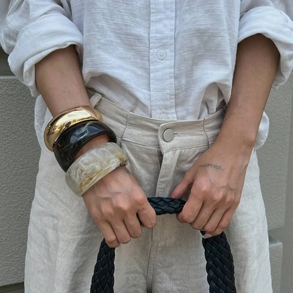 Bohemian Resin Acrylic BraceletBangle Set