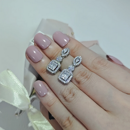 Elegant Silver Tone Earrings for Women