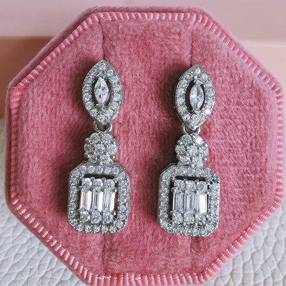 Elegant Silver Tone Earrings for Women