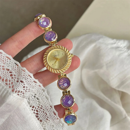 Classic Women’s Vintage Watch Luxury Gemstone