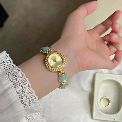 Classic Women’s Vintage Watch Luxury Gemstone