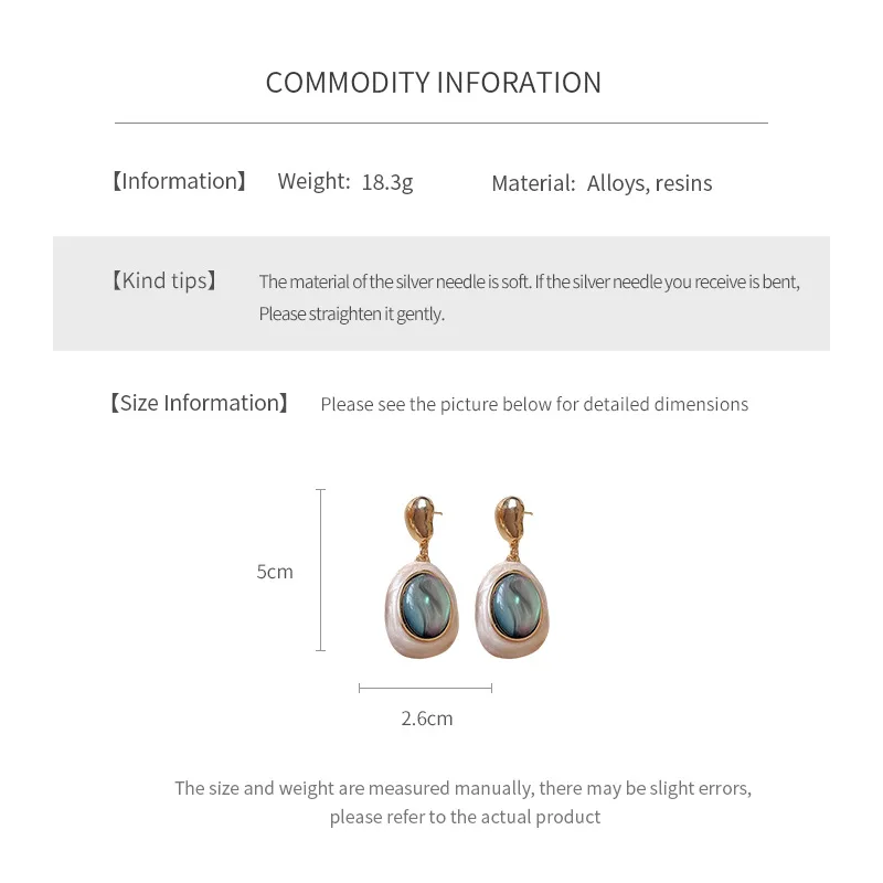 Stylish Aurora Resin Drop Earrings