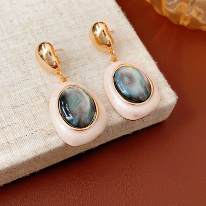 Stylish Aurora Resin Drop Earrings