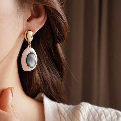 Stylish Aurora Resin Drop Earrings