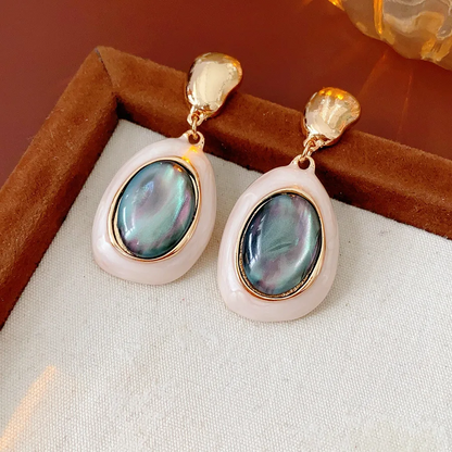 Stylish Aurora Resin Drop Earrings