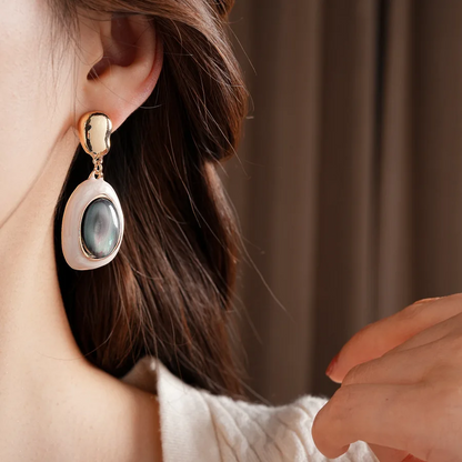 Stylish Aurora Resin Drop Earrings