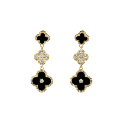 Chic Four-Leaf Clover Statement Earrings