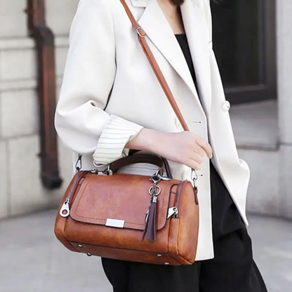 Tassel Decor Women’s Large Capacity Shoulder & Crossbody Bag