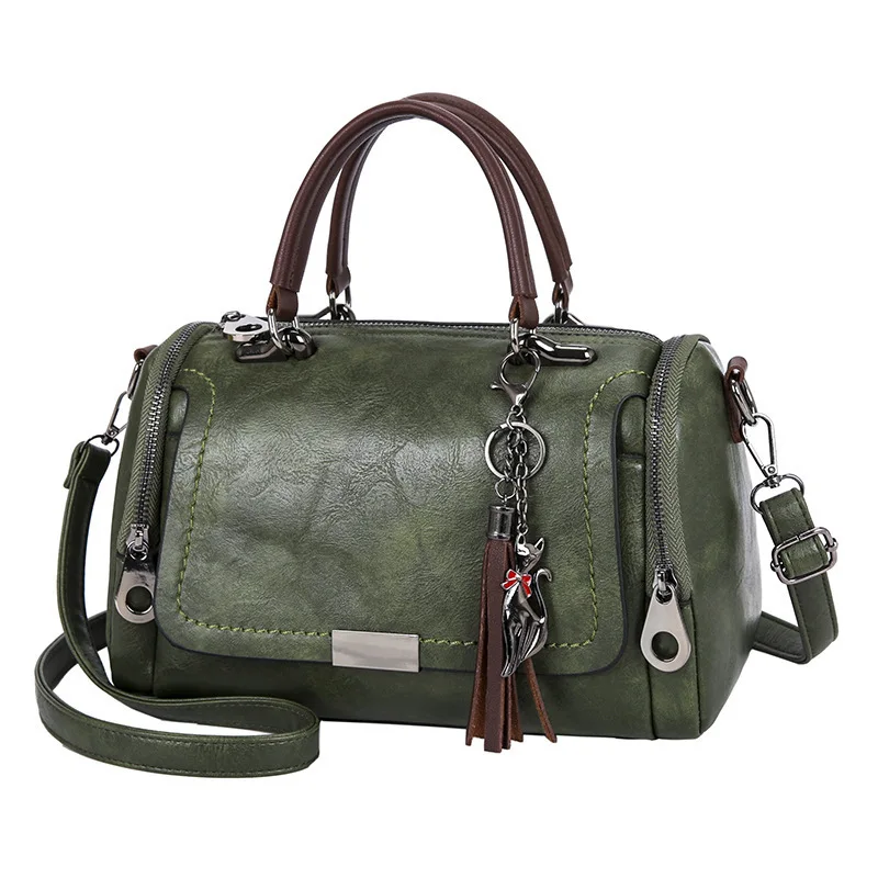 Tassel Decor Women’s Large Capacity Shoulder & Crossbody Bag