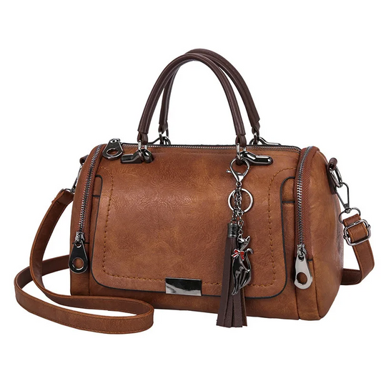 Tassel Decor Women’s Large Capacity Shoulder & Crossbody Bag