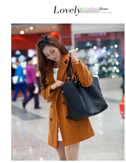 Women’s Waterproof PU Leather Handbag Spacious Tote