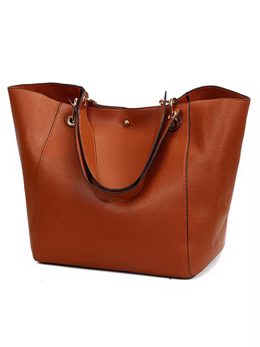 Women’s Waterproof PU Leather Handbag Spacious Tote