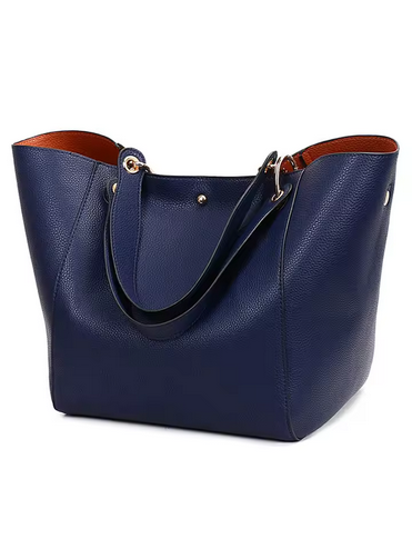Women’s Waterproof PU Leather Handbag Spacious Tote