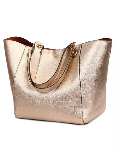 Women’s Waterproof PU Leather Handbag Spacious Tote